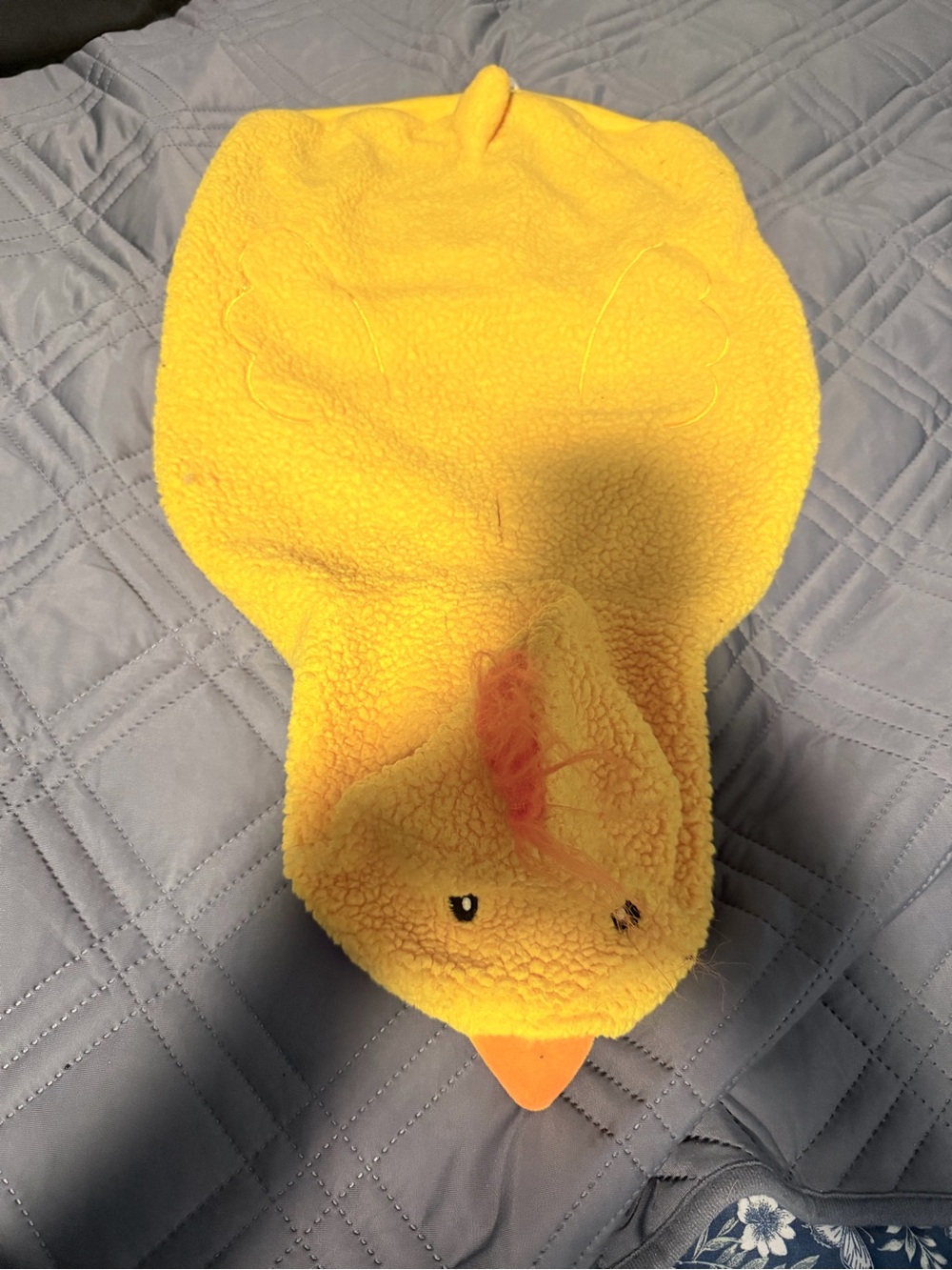 Top Paw Yellow Duck Hooded dog costume